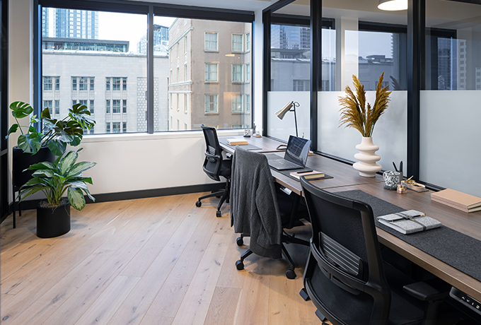 Office space for three people