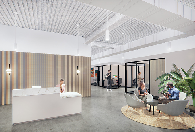 Reception and communal space